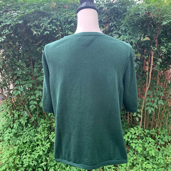 Coldwater Creek Short Sleeved Top with Decor!  ❤️ - Picture 3 of 4